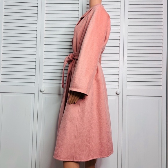 PISSENLIT Pink The Classic Wrap Coat Size 2 - Picture 4 of 9